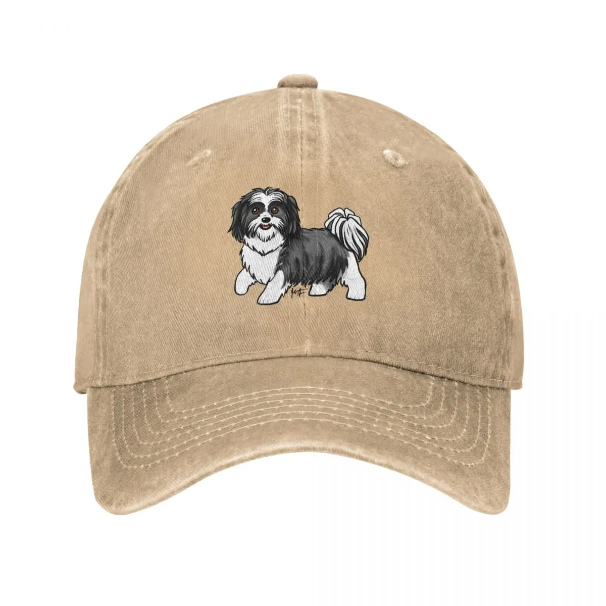 Shih Tzu - Double Colored Black and White Baseball Cap Ball Cap western Hat Mens Women's