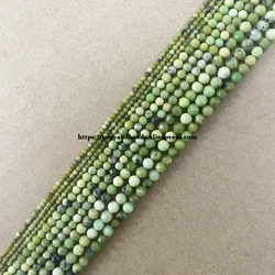 Small Diamond Cuts Faceted China Material Chrysoprase Jade Round Loose Beads 15