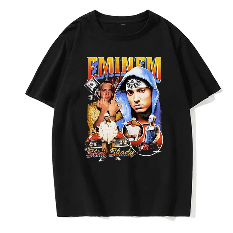 

Летняя знаменитая футболка с графическим принтом рэпера Eminem, женские модные топы в стиле хип-хоп, футболки, женская повседневная футболка в стиле рок Camisetas, футболки для мальчиков