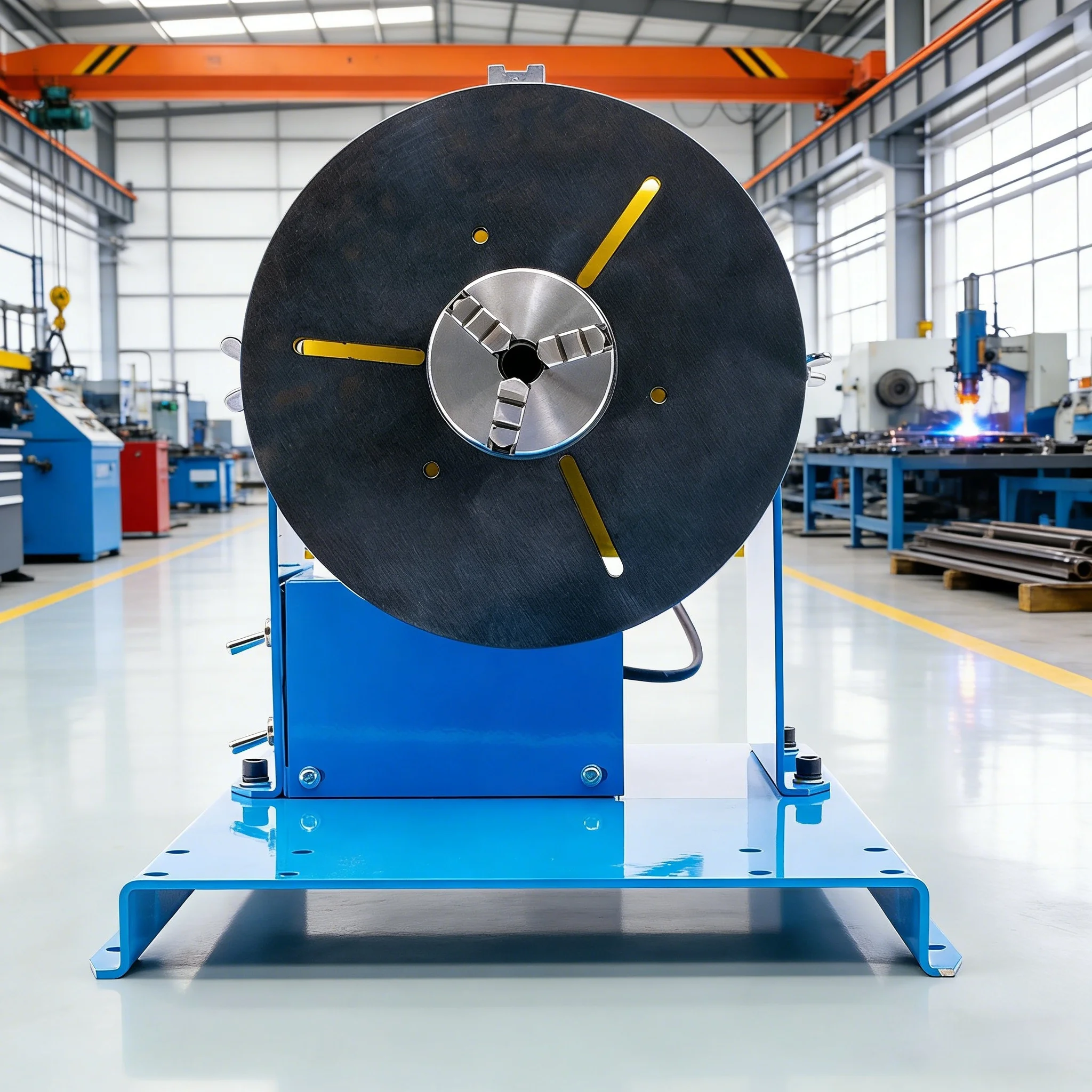 110/220V HD-10 Mini Semi-automatic Welding Positioners Welding Turntable Rotary Welding Table Rotator with K01-65 Chuck