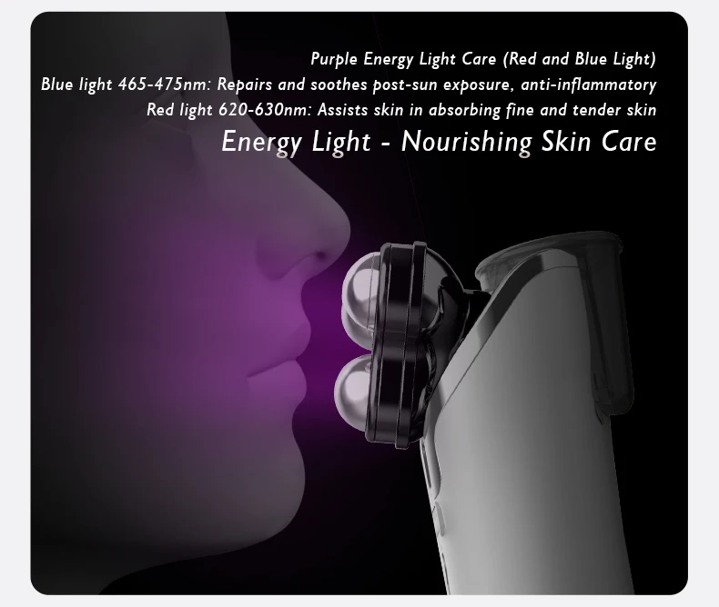 EMS Microcurrent Heating Oxygen Injection Nano Spray Moisturizing Anti-aging Beauty Jade Face Massager Machine Home Use