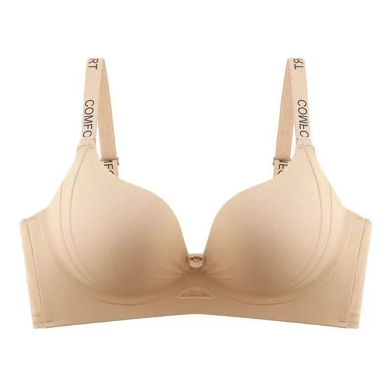 

Women Original Seamless Bra Round Bust Push Up Small Breast Enhancing Upper Lift Side Shaping Breathable Comfort Adjustable Bra