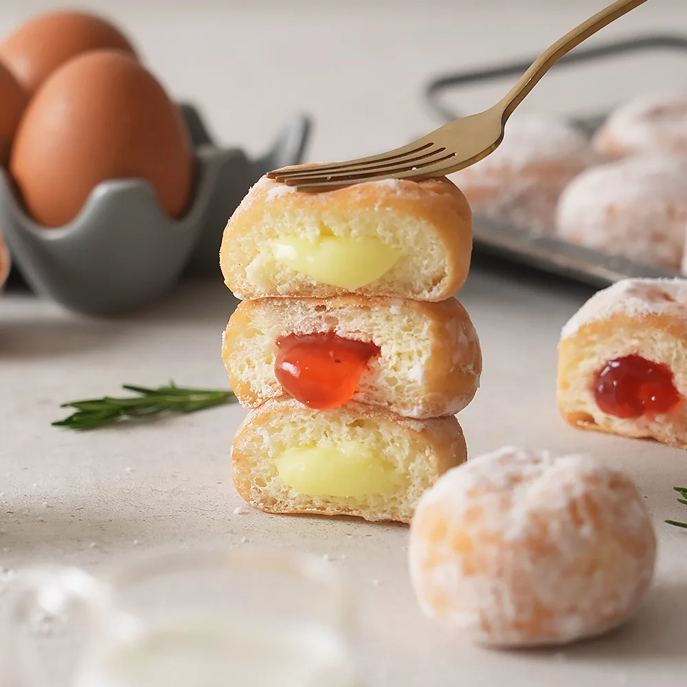 1+1 Spoonpun Donuts tamaño mordedura bruja 15 piezas, mini donuts Dunkin'