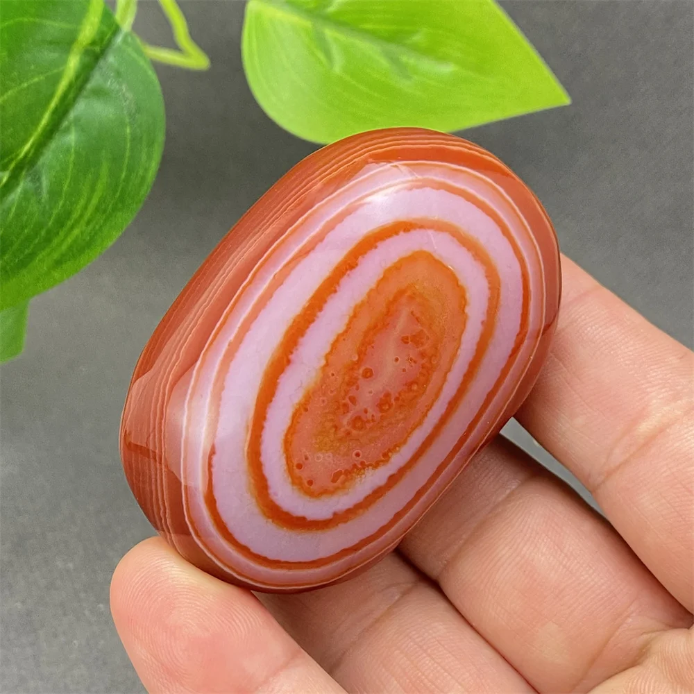 

Natural Red Agate Striped Palm Play Carnelian Polished Magical Spiritual Meditation Home Decor Holiday Gift