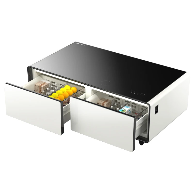 

Multifunctional Smart Coffee Table Modern Smart Furniture Fridge Mini Refrigerator Coffee Tables With Music Player