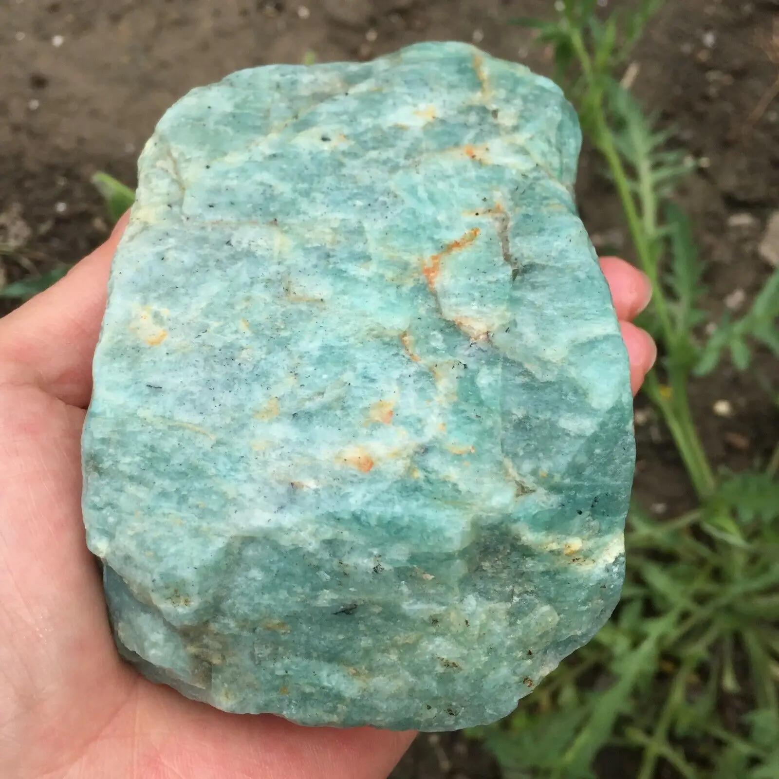 Natural Beautiful Crystal Amazonite Stone Specimens Healing