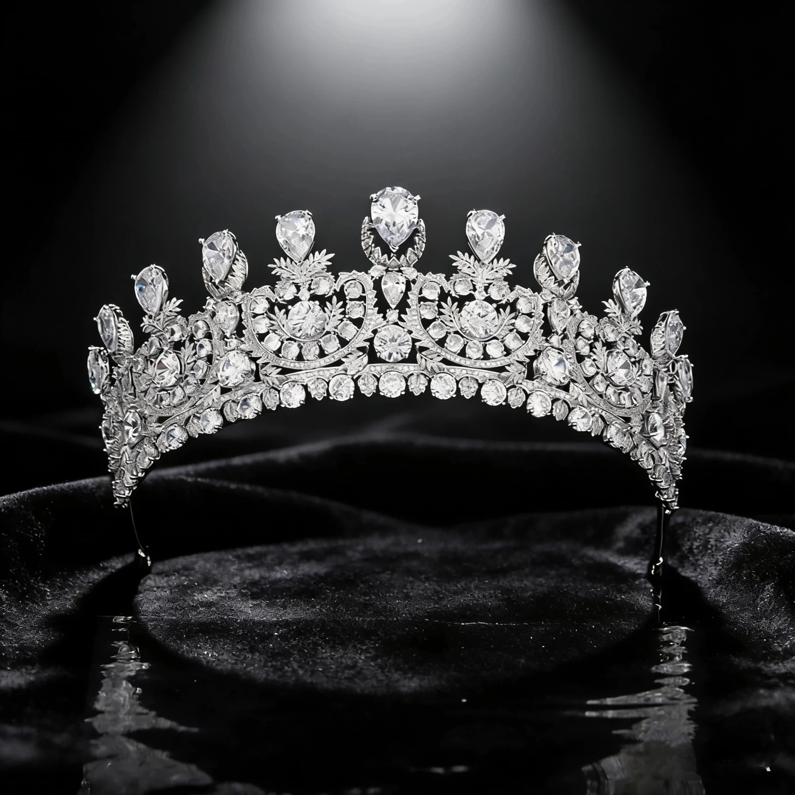High-End Zircon Princess Hair Crown Headpiece for Bridal Palace Luxury Grand Wedding Birthday Main Wedding Dress Accessory