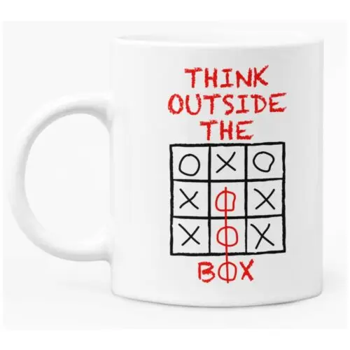 

Забавная/вдохновляющая кружка, 11 цветов, кофейная кружка «Think Out The Box»