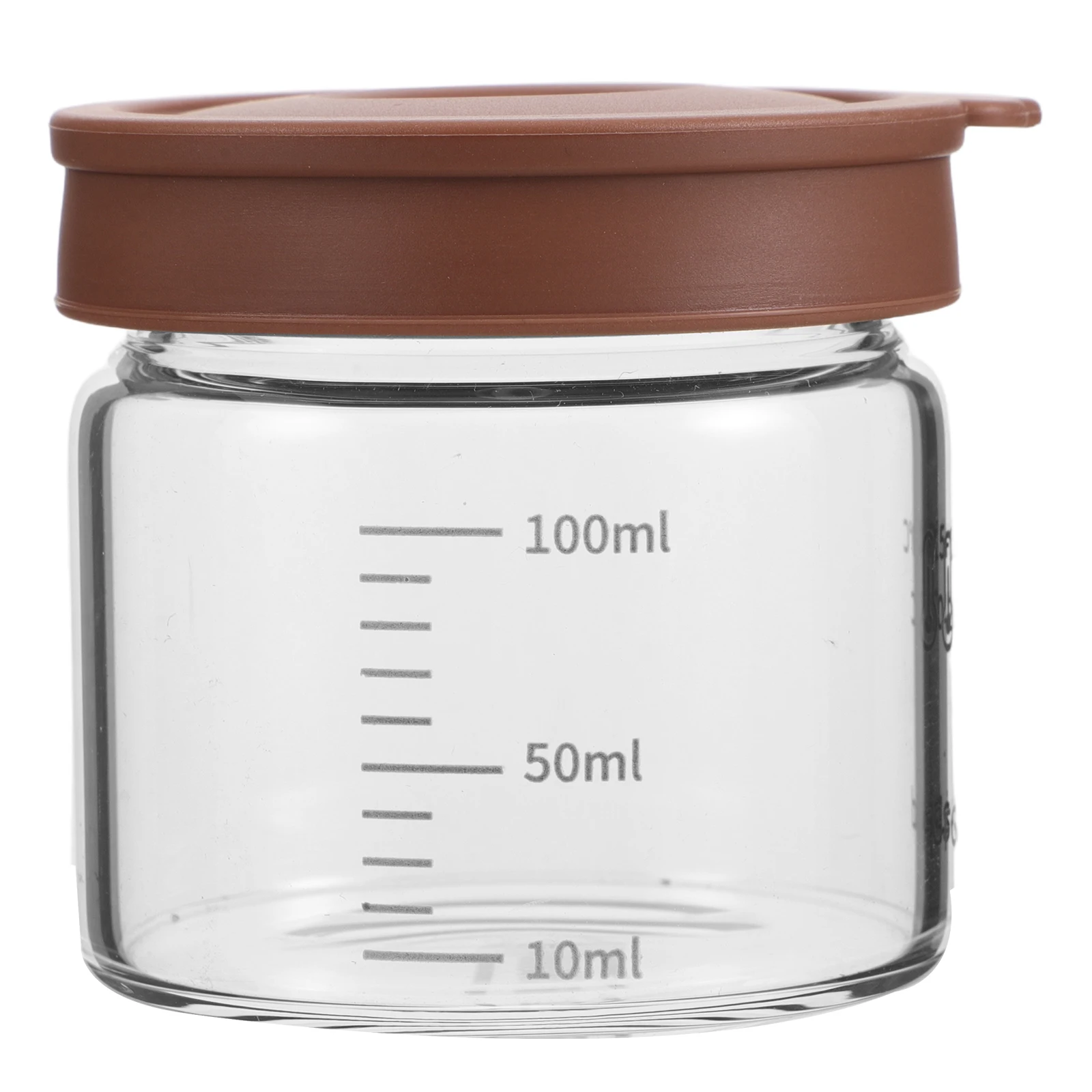 

Glass Storage Bottle Food Containers with Lids Cover Sealed Silica Gel Clear Jars