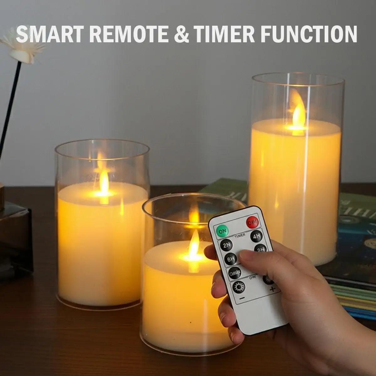 Flameless LED Candles Flickering Tea Lights Electronic Fake Wedding Decor Electric Night Lamp Party Decoration Flickering Flame