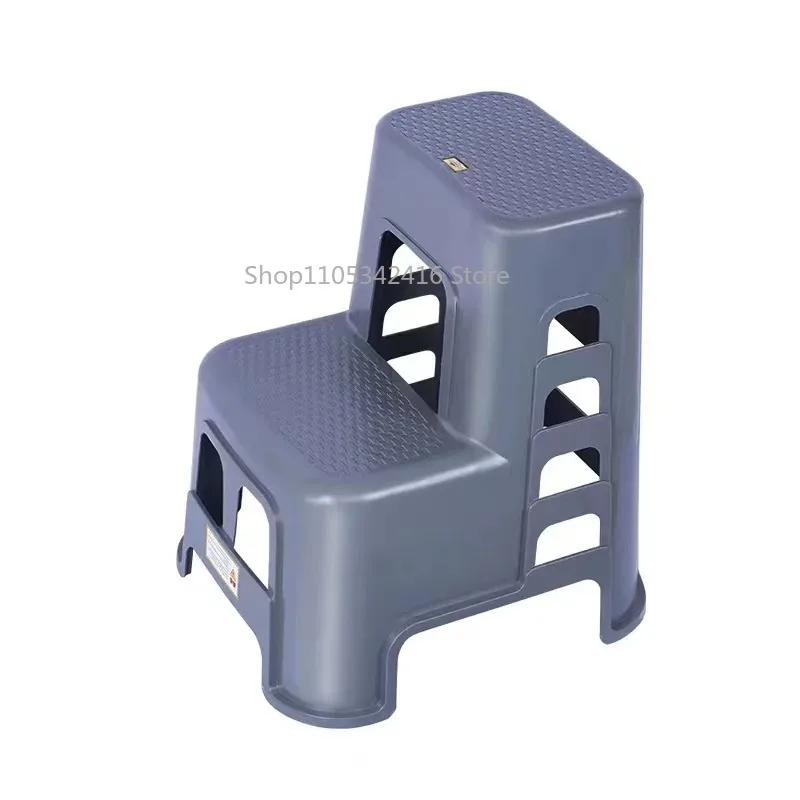 Thickened Plastic Two Step Stool Multi functional High Low Footrest for Car Wash Beauty Store Household Daily Use Stable Support