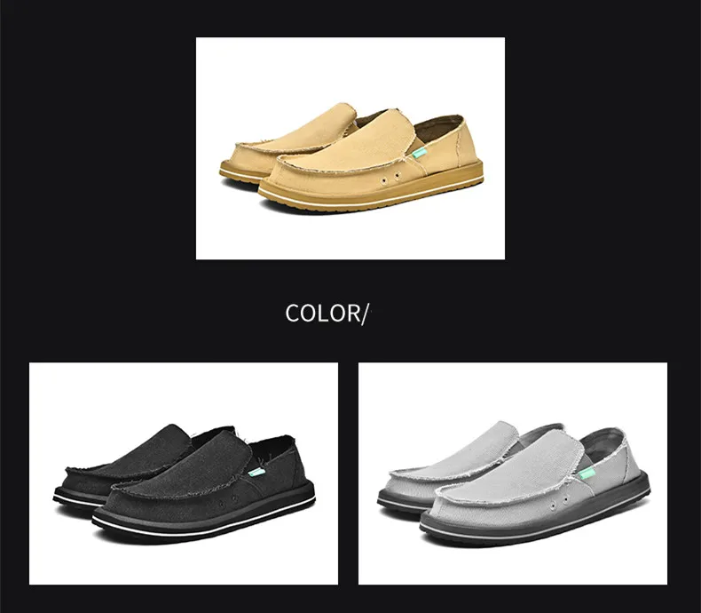 Neue, leichte, handgefertigte Canvas-Freizeitschuhe für Herren, modisches Design, Sneaker, Herren-Slipper, atmungsaktive, flache Schuhe mit niedrigem Schaft, weiche Fahrschuhe. – Detail 6