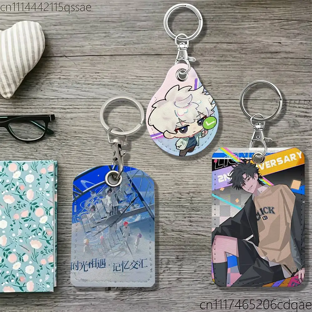 Anime L-Link Click For AirTag Case Card Sleeve Holder ID Credit Bank Access Keychain For Air Tag Shell