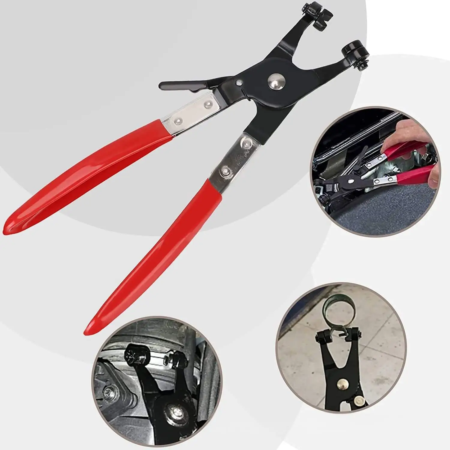 Auto  Tools Kit for Water Pipe Hose Flat Band Ring Tube Clamps Universal Repair Kit for Motorcycle Truck Trailer Car