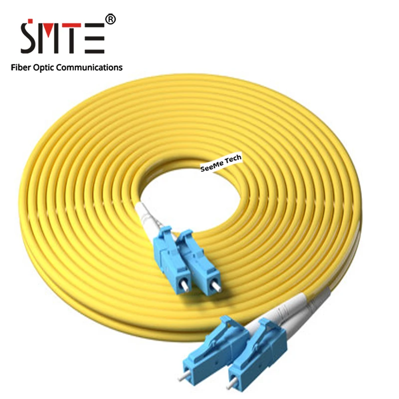 

LC-LC Dual Core 1-10 Meters Optical Patch Cord Cable 3.0mm PVC Single-Mode Fiber Jumper Simplex SM FTTH Optic