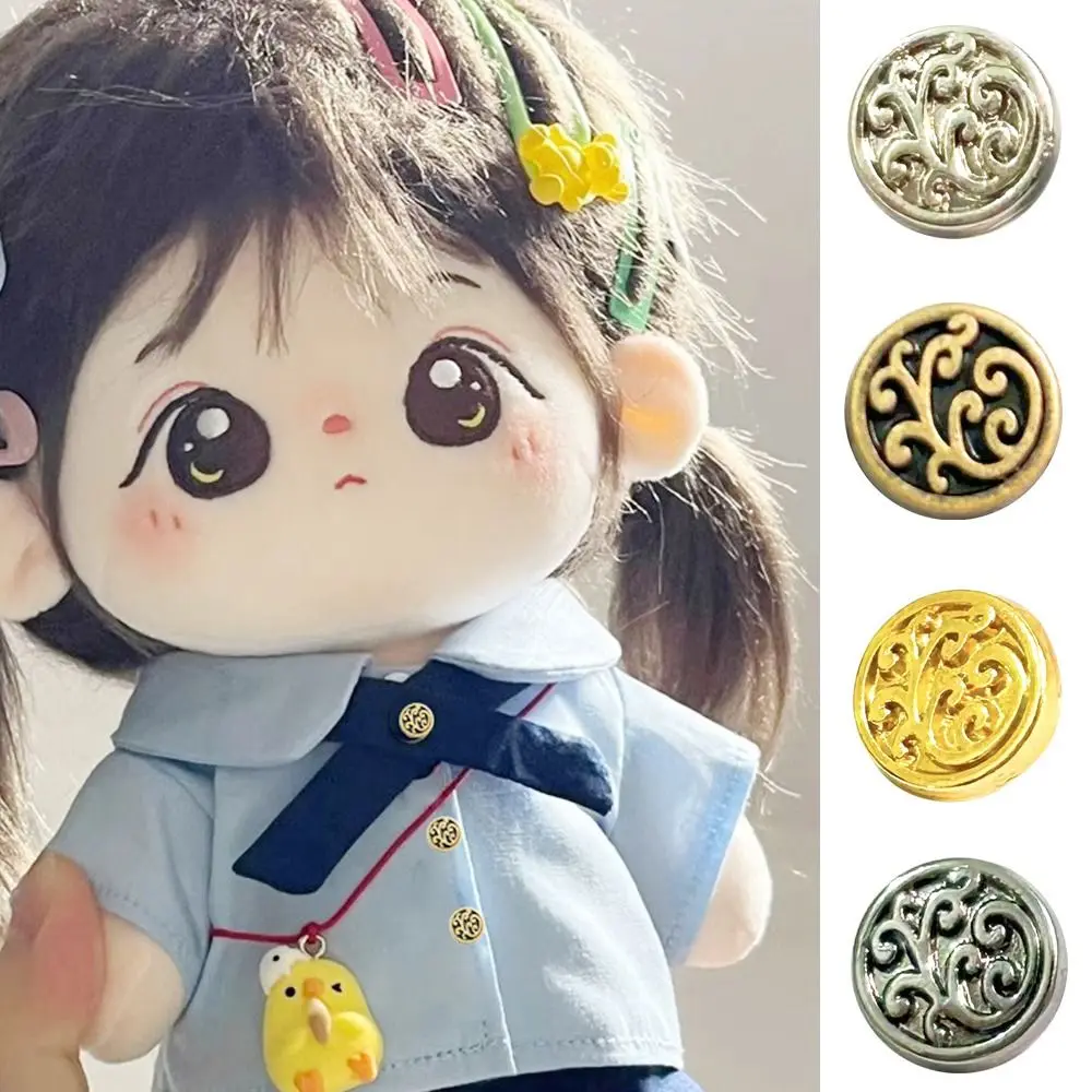 20pcs Mini Floral Button Buckle High Quality 4 Colors 7mm DIY Doll Coats Accessories for 1/6 Doll