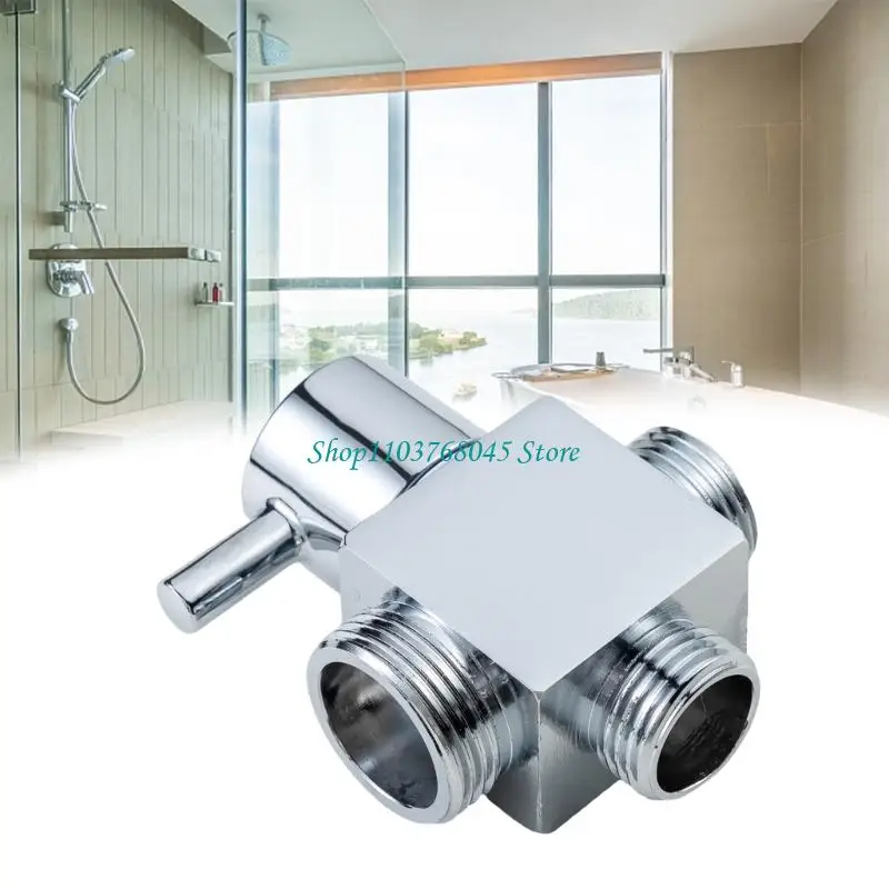 

R53F Strong Brass Shower Valves Splitters Double Outlet System Fast Flows Switching Corrosion Resistant for Bath Fixtures