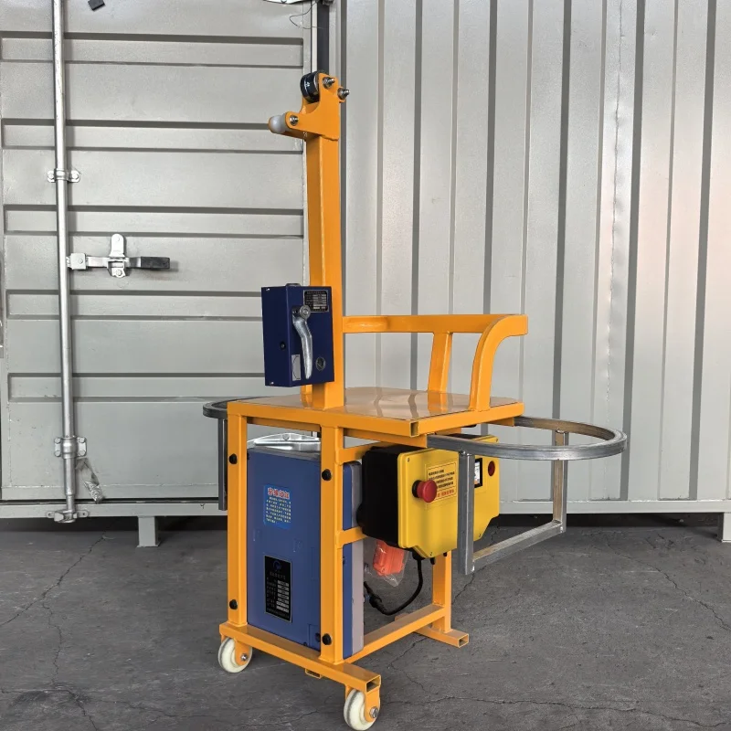 High-altitude construction work seat type electric lifting hanging basket for painting exterior walls