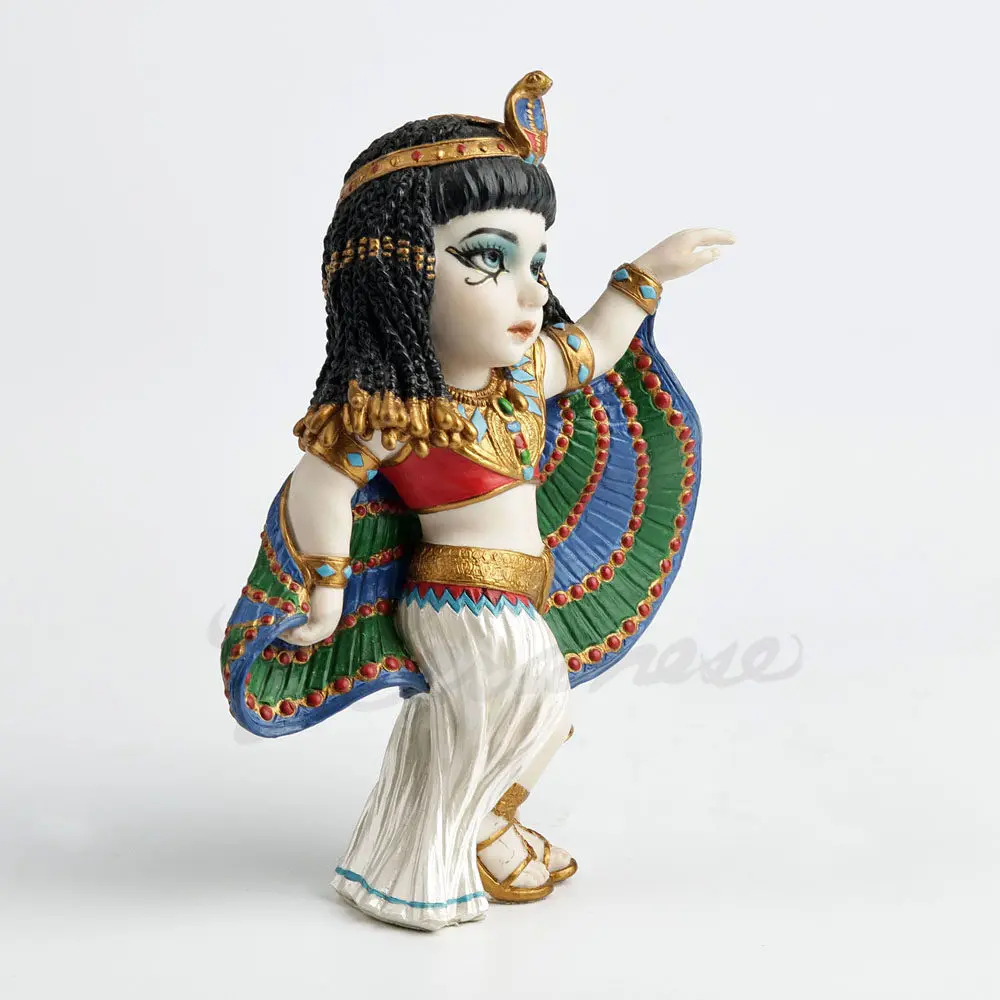Ancient Egyptian Cleopatra Queen Resin Ornament Retro Pharaoh Myth Desktop Home Aesthetic Trendy Craft Collectible Decor Statue