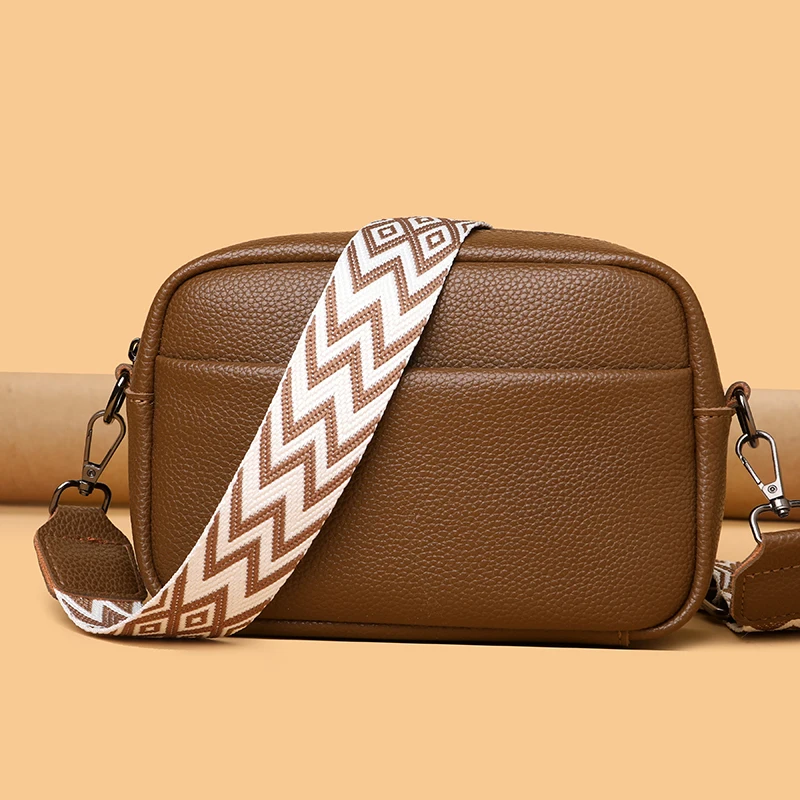 

100% Genuine Leather High Quality Soft Cowhide Female Messenger Bag Sac Women Handbags Fashion Designer Brand Small Shoulder Bag