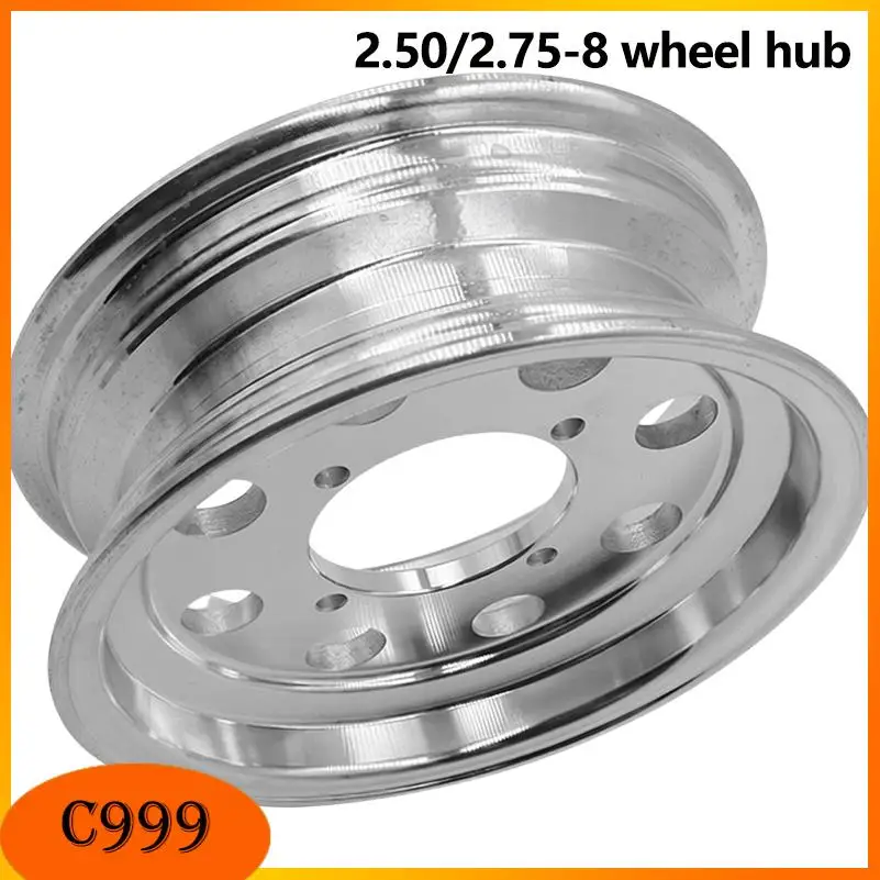 

Enhance your bike's performance using this 8 inch aluminum alloy wheel hub kit fitting 2.75-8 tires