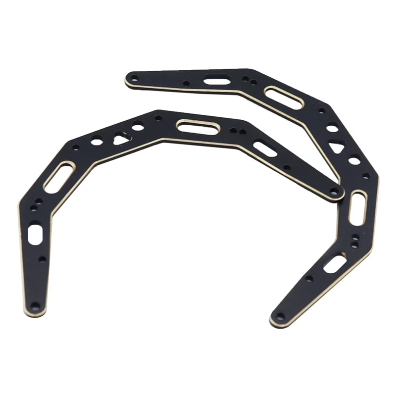 B78B-2Pcs Brass Chassis Side Plates Foraxial AX24 1/24 RC Crawler Car Upgrade Parts Accessories
