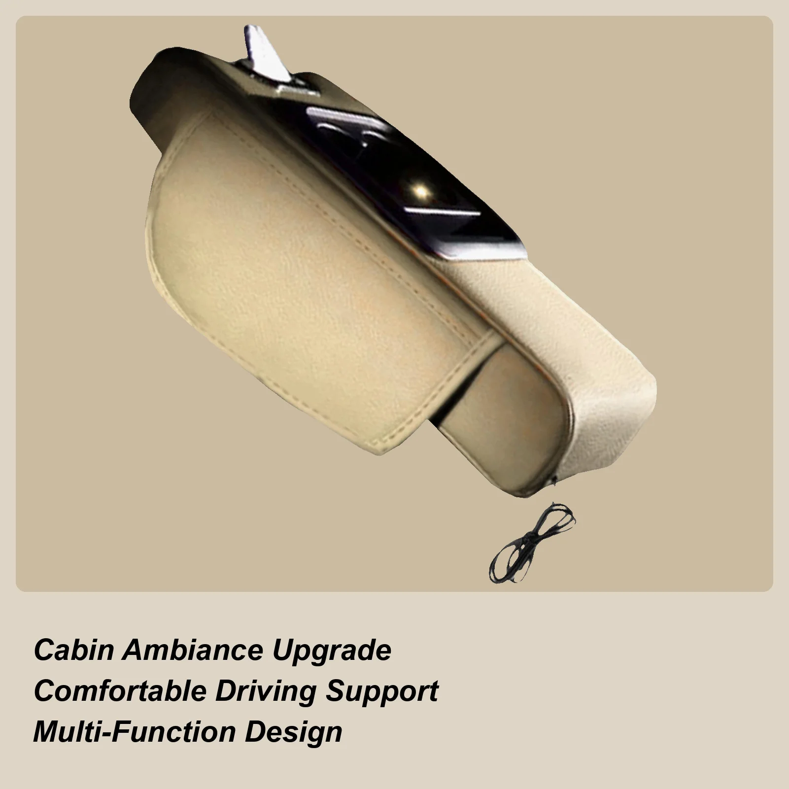 

Car Center Console Organizer With Cup Holder Projector Light Multifunctional Car Seat Storage Box For Truck RV Sedan Automotive