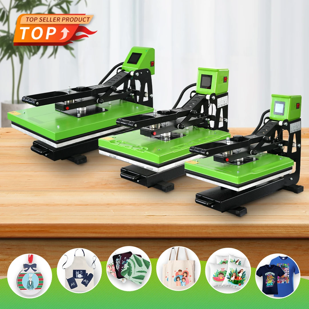 16x20 Auto Open Sublimation T Shirt Printing Machine for Sale Heat Press Machine Hot Product Easy to Operate Multicolor