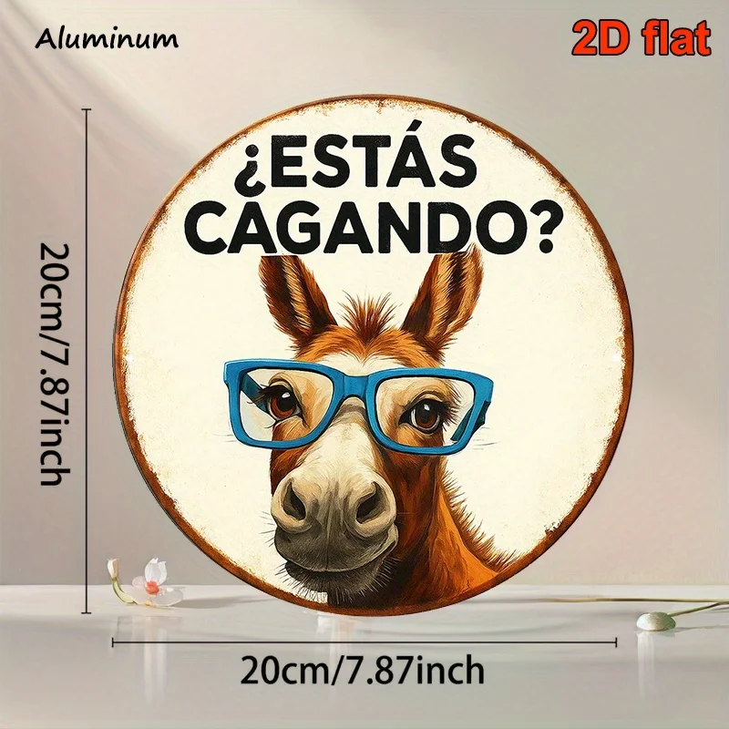 Spanish/English Donkey Bathroom Sign - 