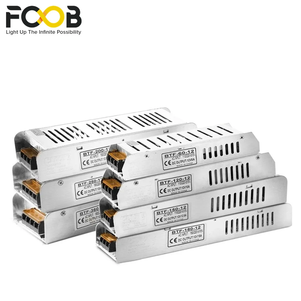 fonte de alimentacao led dc12v 5a 10a 125a 15a 165a 20a 30a transformador de interruptor ws2811 ws2815 adaptador de luz de tira led 5050 3528 luzes 01