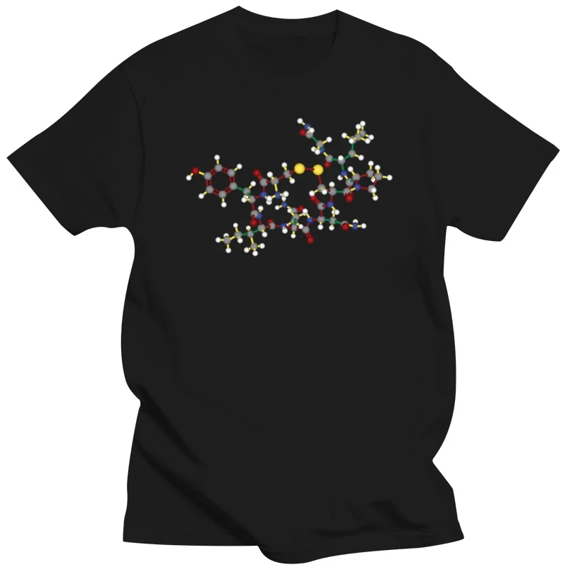 Oxytocin - 3D T shirt oxytocin molecule science stem atom graphic sticker chemistry biology love