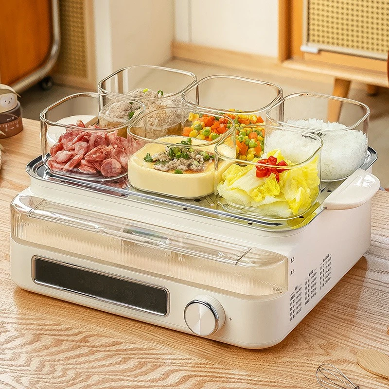High borosilicate glass material heat-resistant microwave steaming bowl baby complementary food bowl high value fresh storage