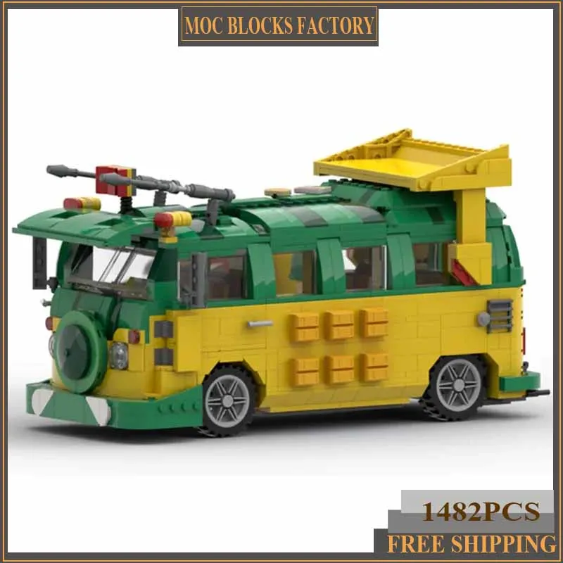 Técnico moc tijolos série de carro modelo viagem festa carro modular blocos de construção presentes brinquedos para crianças diy conjuntos montagem modelo