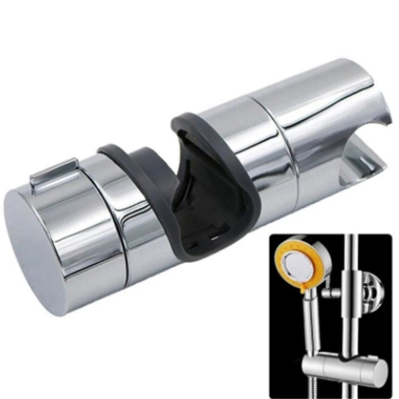Staffa per doccia universale supporto per binario doccia 22 ~ 25mm supporto per soffione doccia cromato in ABS accessori per il bagno regolabili