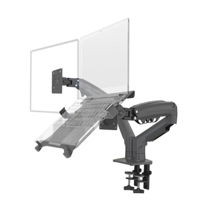 

L52A-Desktop F160-FP 2-пружинная подставка с двумя кронштейнами для держателя монитора 17-27 дюймов, поддержка ноутбука, крепление для воздушного прессования, подставка, нагрузка 2-9 кг B