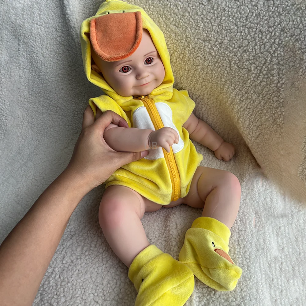 

Soft Stretchy Blank Silicone Doll 50CM 20" Reborn Baby Chubby Unpainted Newborn Girl Maddie Paint by yourself for Children Toy