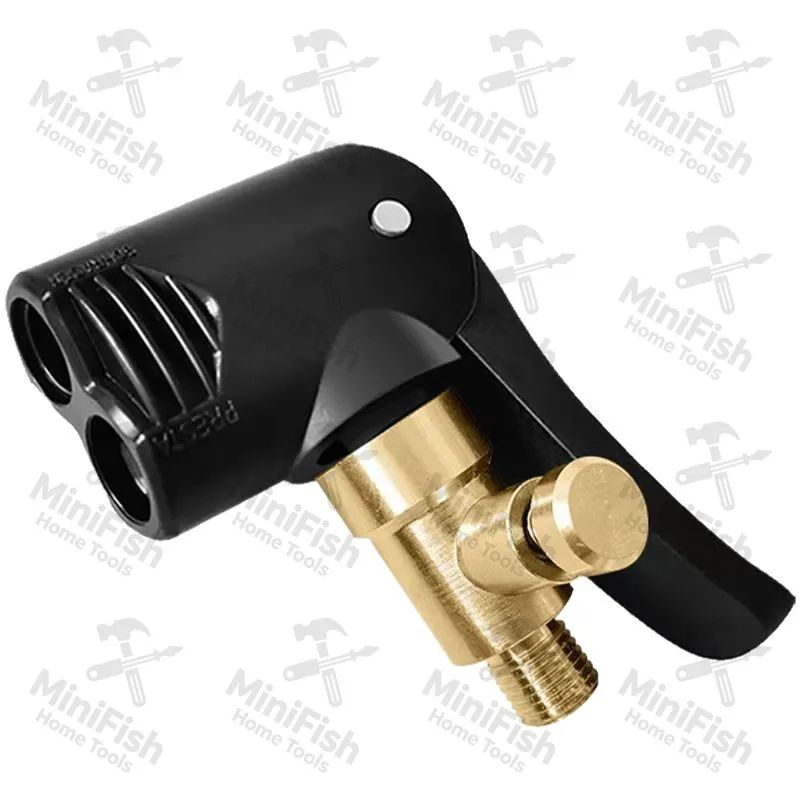 Car Air Pump Conversion Air Chuck 2-in-1 American Mouth French Mouth Inflatable Car Motorcycle Bicycle