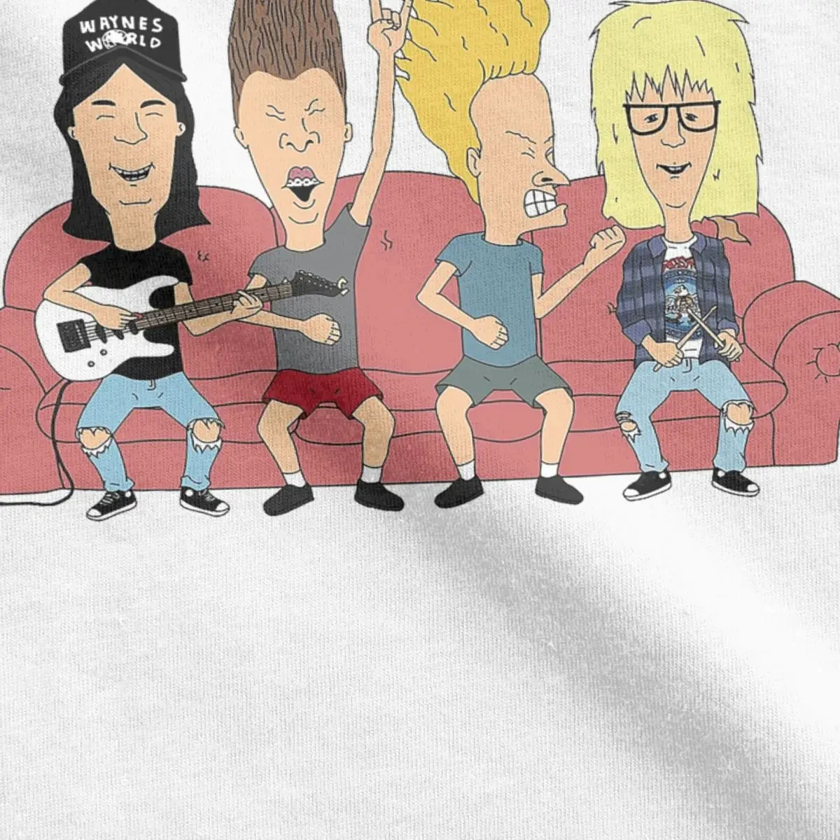 Men Women T-Shirt Party On Butthead Beavis And Butthead Cotton Tee Shirt Short Sleeve T Shirt Round Collar Clothing New Arrival