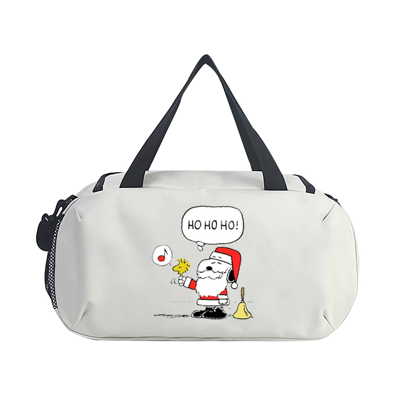 Torba podróżna Snoopy Anime Cartoon torebka z nadrukiem świątecznym przenośne torby do przechowywania ubrań o dużej pojemności Kawaii prezenty urodzinowe nowość