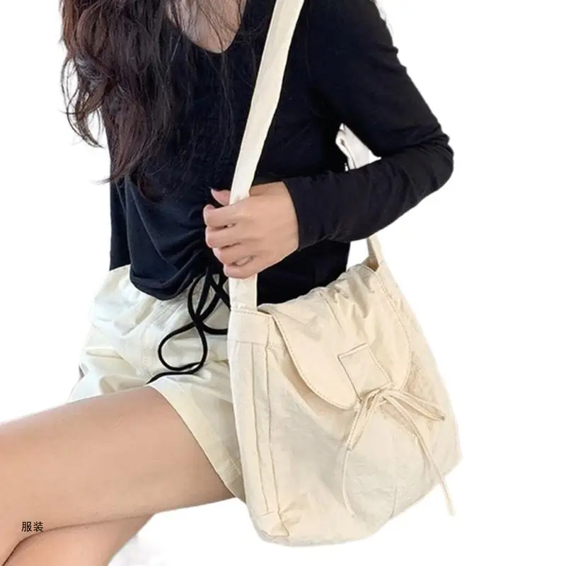 D0UD Durable Nylon Crossobdy Bag with Adjustable Shoulder Strap for Everyday Use