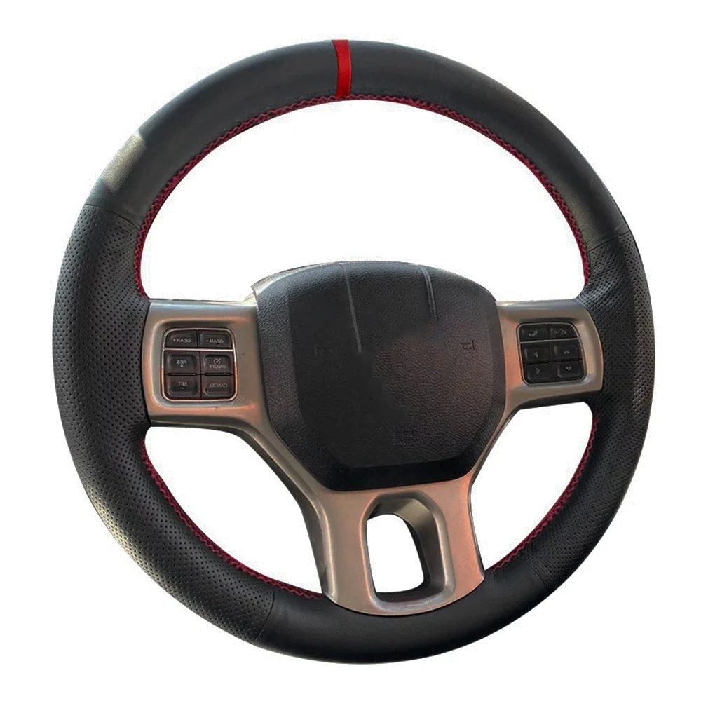 Customized Car Steering Wheel Cover Leather Original Steering Wheel For Dodge RAM 1500 Classic 2012-2023 RAM 2500 3500 5500