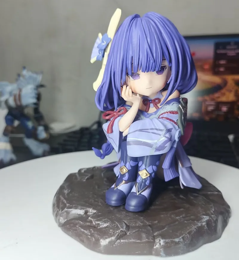 لطيف أنيمي جينشين تأثير Yoimiya رايدن شوغون ناغانوهارا عمل الشكل Q نسخة البلاستيكية لعبة مجسمة تحصيل لمحبي #3