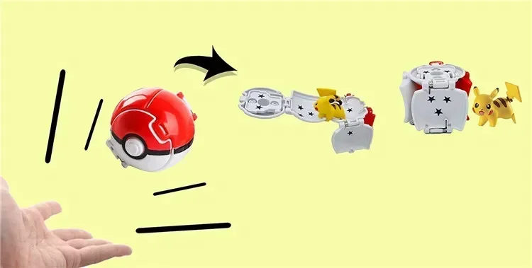 Pokemon Schlafpuppen Geschenke / Ballspielzeuge Pikachu Bulbasaur Eevee Snorlax Jirachi Komala PVC Anime Figuren Kawaii Spielzeuge – Detail 6