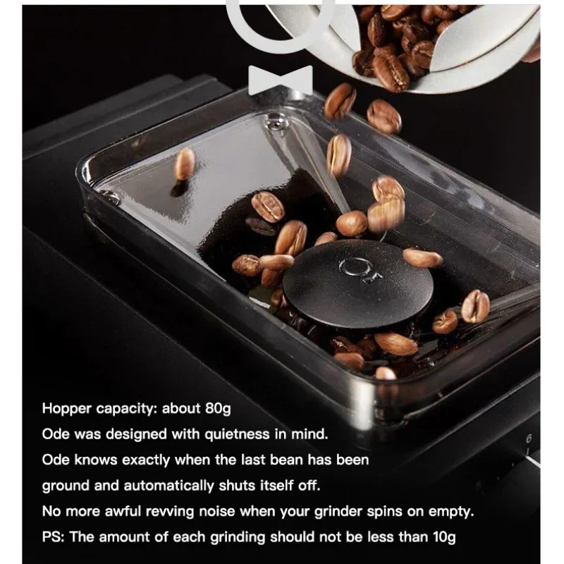 Molinillo de café Fellow Ode Brew, 64mm, rebabas planas profesionales, 31 ajustes de molienda, Motor Pid de velocidad, potente molinillo preciso para el hogar, 220V