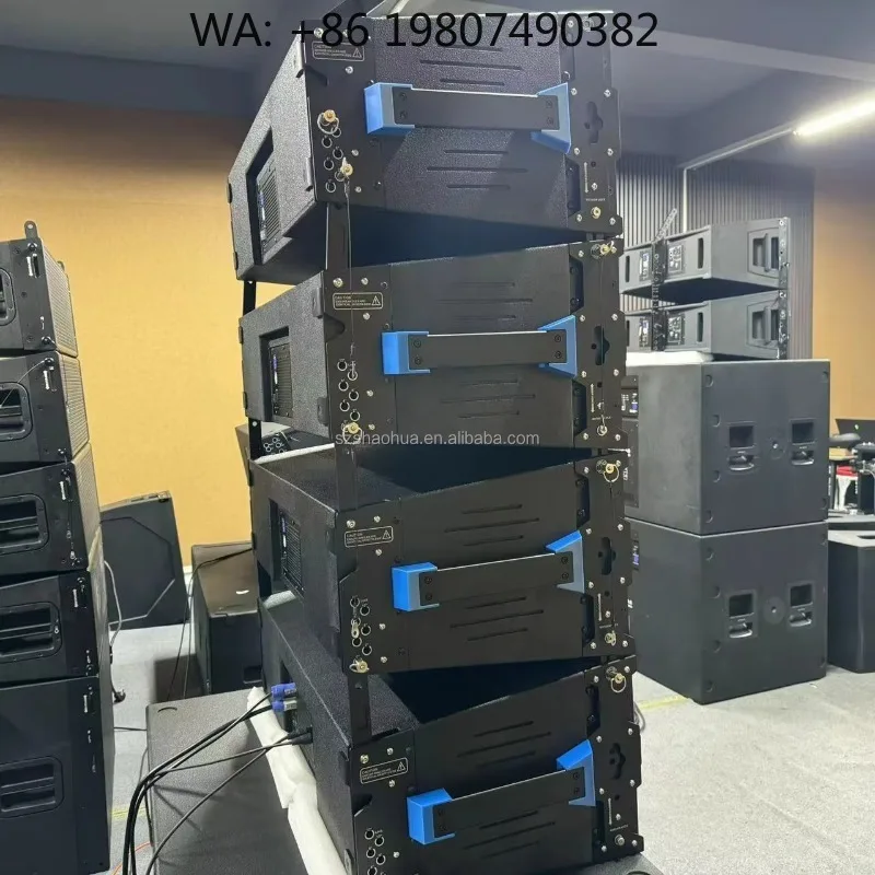 Double 10 Inch Active Passive Powered Sound System Professional DJ Stage Audio Speaker Box for Event