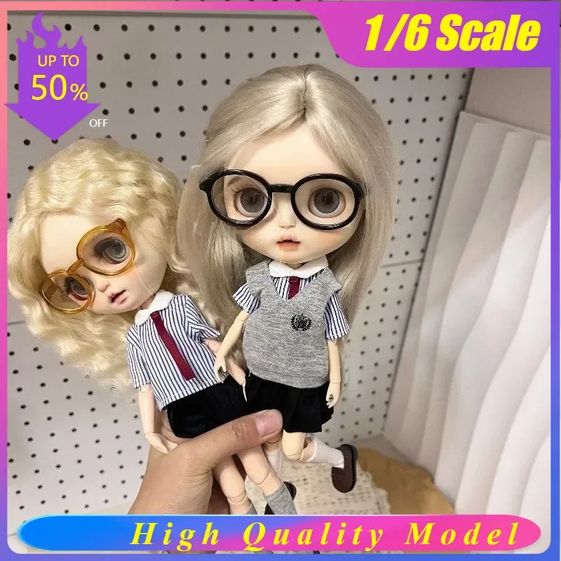 

Ob24 Ob22 Doll School Uniform Cute School Uniform Set Model for Toy Figures 30cm Body Decoration Accessories DIY