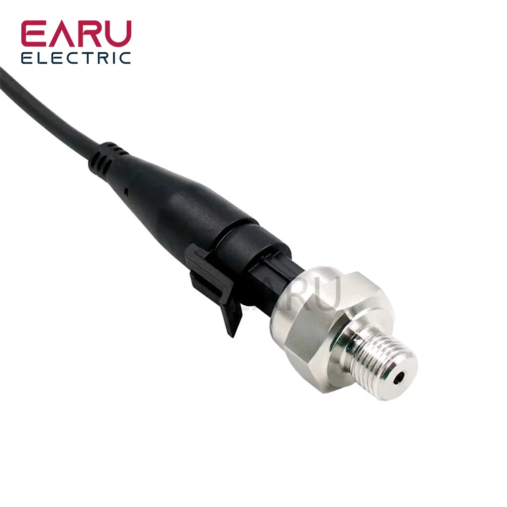 DC5V G1/4 Pressure Sensor Transmitter Pressure Transducer 1.2 MPa 174 PSI For Air Water Gas Oil Diesel Car Auto Stainless Steel