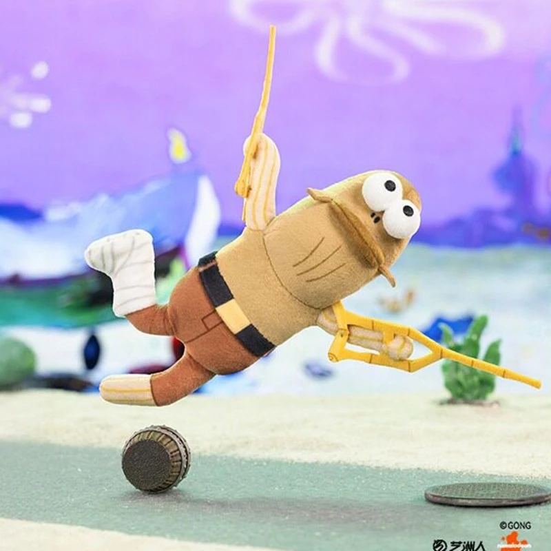 Genuine POPMART SpongeBob SquarePants Residents of Bikini Bottom Blind Box Clown Anime Figure Mail Fish Mystery Box Model view 2