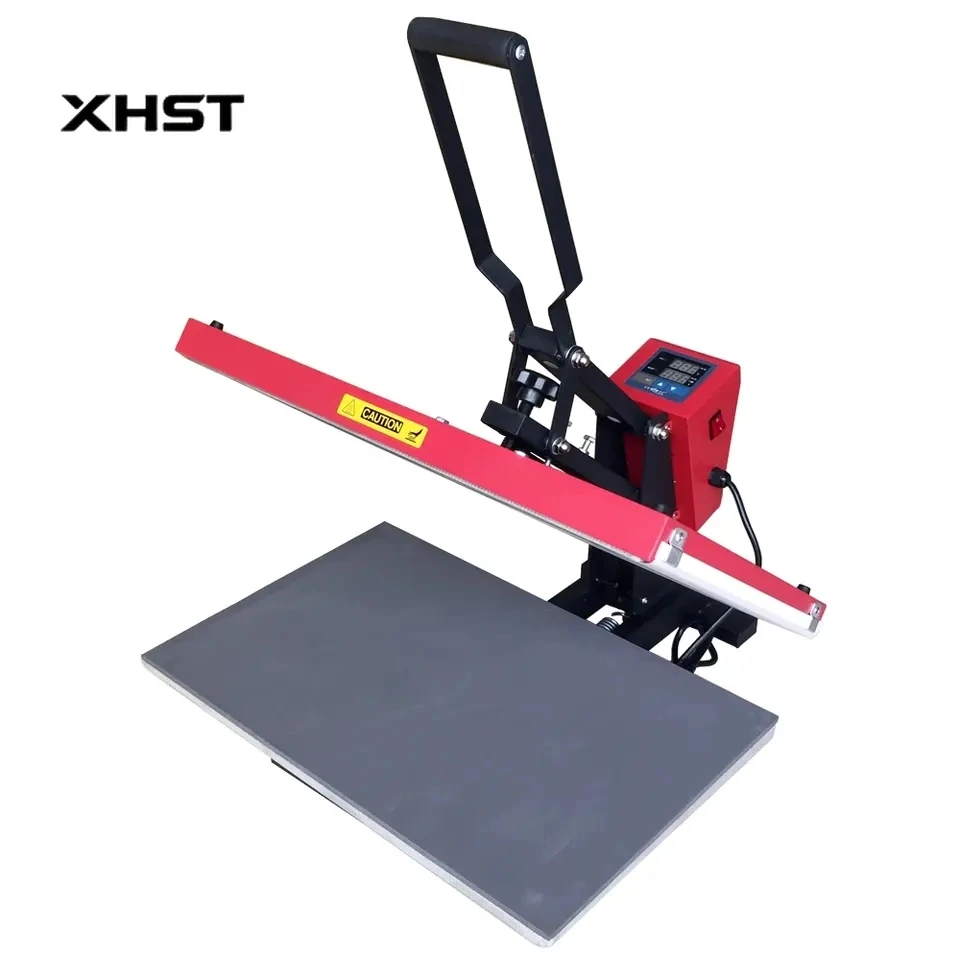 High Pressure 40*60CM Sublimation Heat Press Machine Manual Flatbed T-Shirt Printer for Garment New Condition