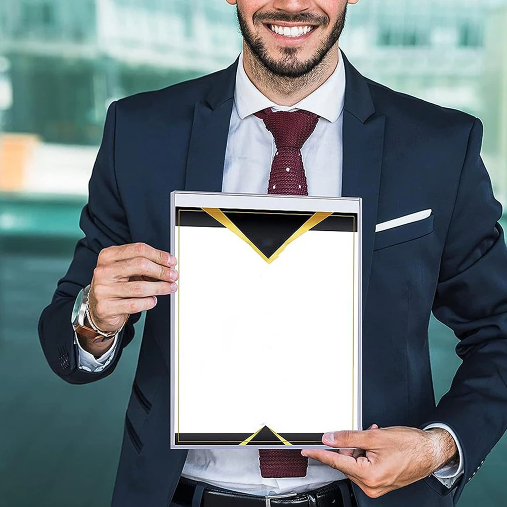 

12 Pcs Photo Protector Picture Protectors Plastic Card Sleeves Paper Protective Clear White